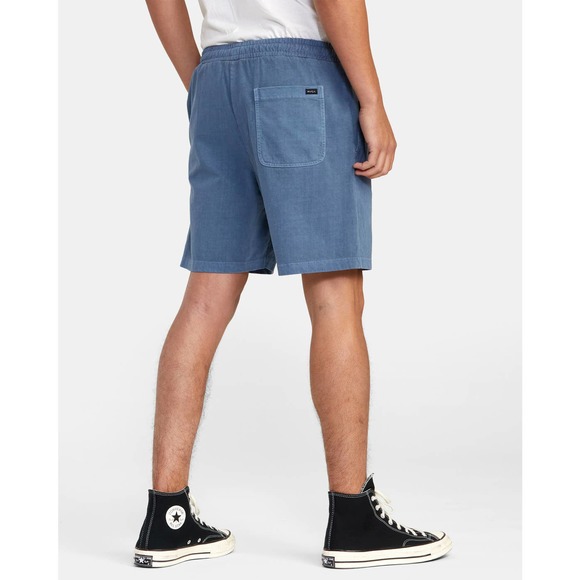 RVCA PTC Elastic Walk Shorts 18" Mens Small 100% Cotton AVYWS00163 Comfy Blue - Picture 5 of 8